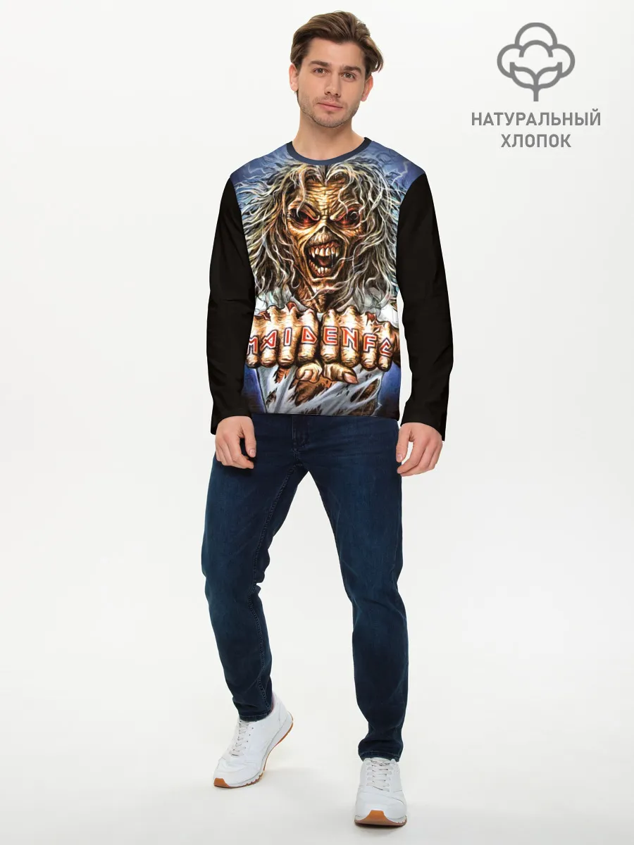 Мужской лонгслив базовый / Iron maiden 6