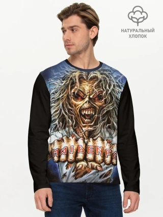 Мужской лонгслив базовый / Iron maiden 6