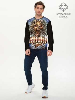 Мужской лонгслив базовый / Iron maiden 6