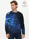 Мужской лонгслив базовый / Светящиеся фигуры