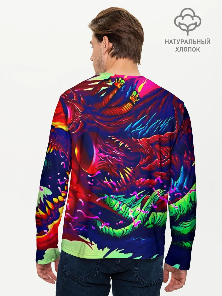 Мужской лонгслив базовый / Hyper beast