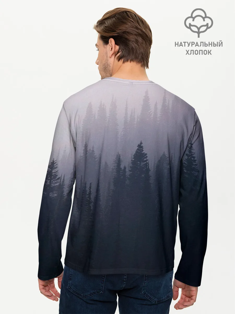 Мужской лонгслив базовый / Лесок