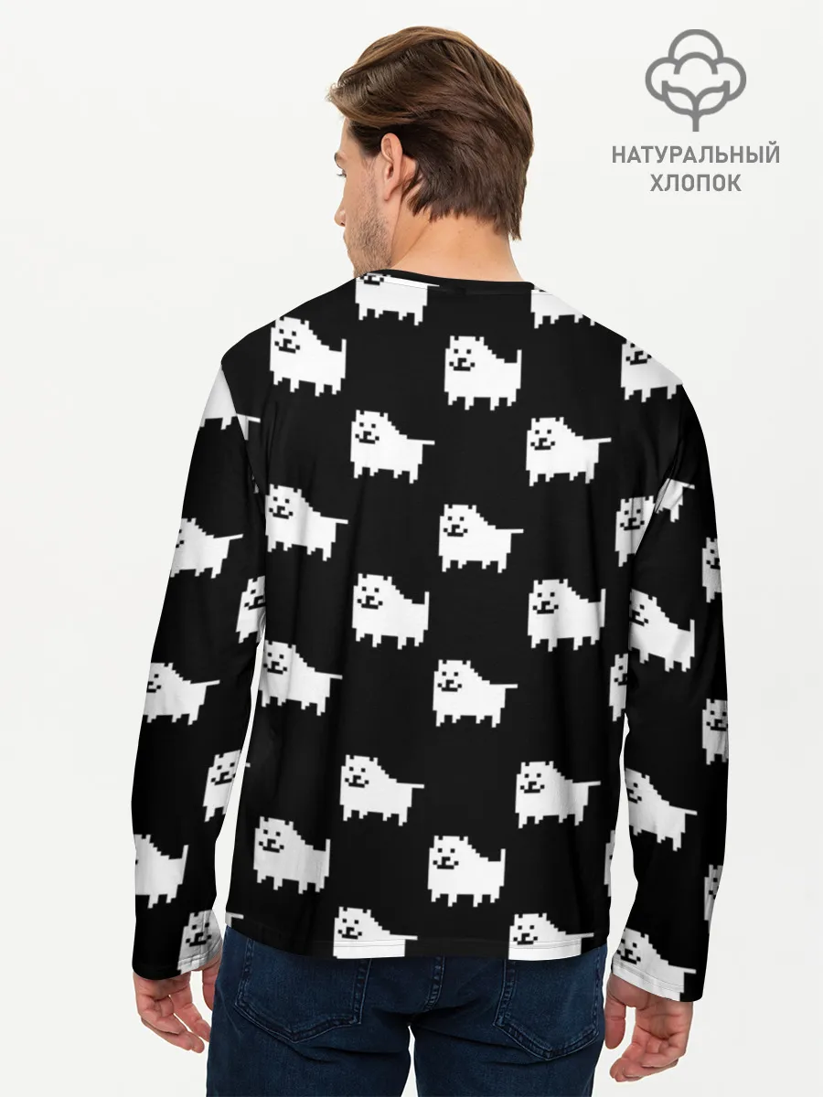 Мужской лонгслив базовый / Undertale Annoying dog