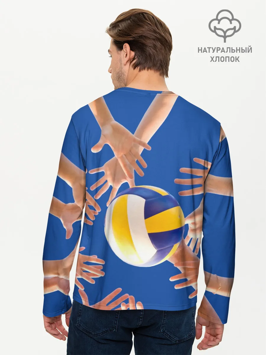 Мужской лонгслив базовый / Волейбол 24