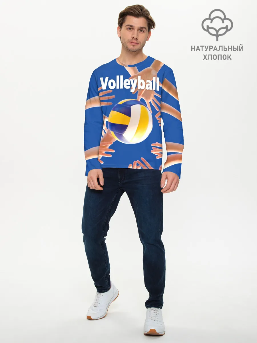 Мужской лонгслив базовый / Волейбол 24