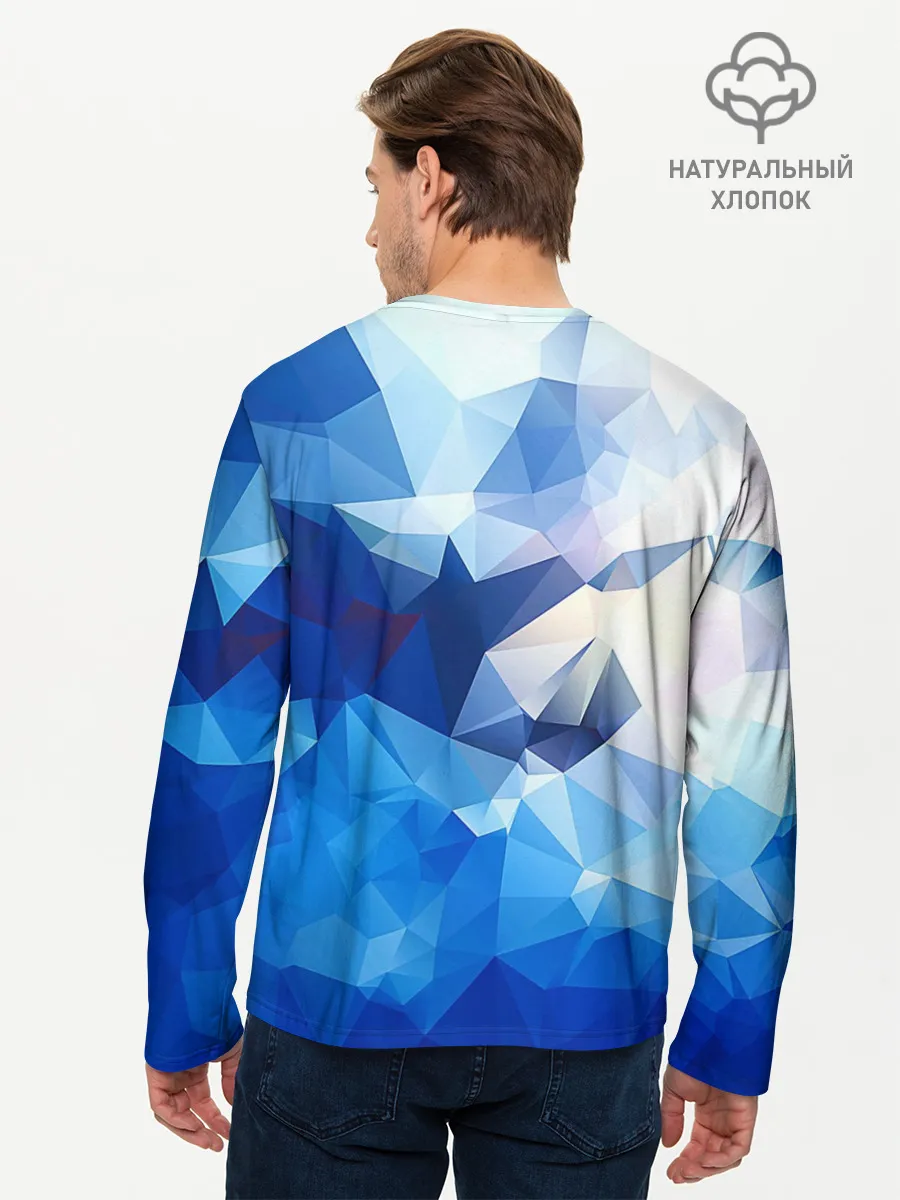 Мужской лонгслив базовый / Абстракция