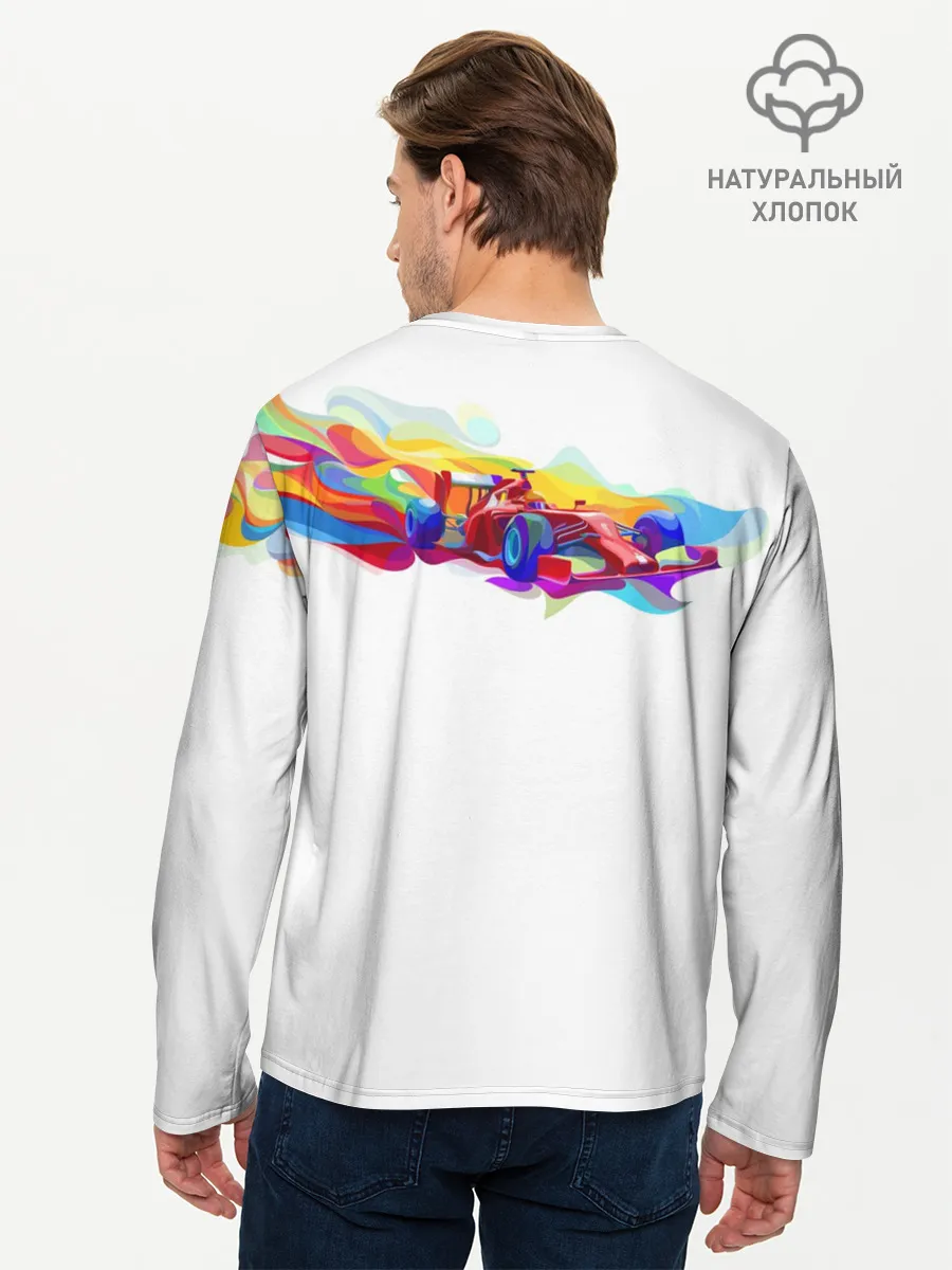 Мужской лонгслив базовый / Я люблю F1