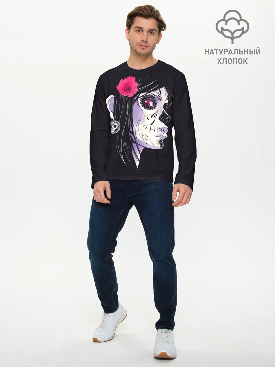 Мужской лонгслив базовый / День мертвецов