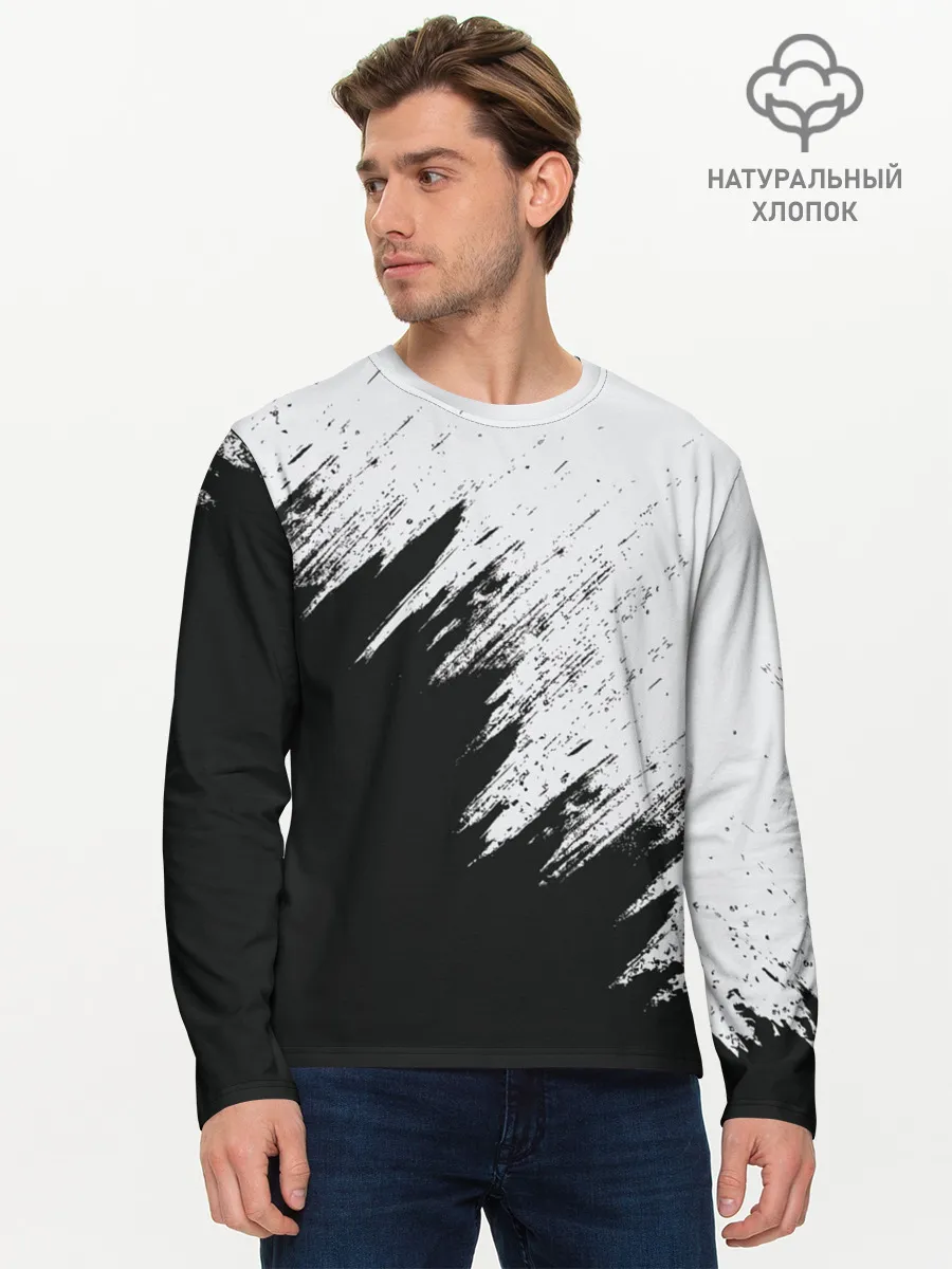 Мужской лонгслив базовый / Краска и ничего лишнего!