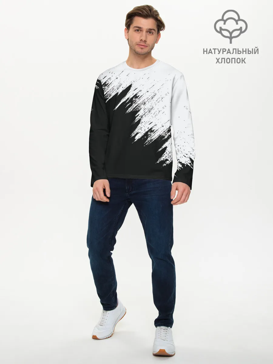 Мужской лонгслив базовый / Краска и ничего лишнего!