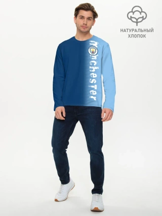 Мужской лонгслив базовый / Manchester city 2018 o