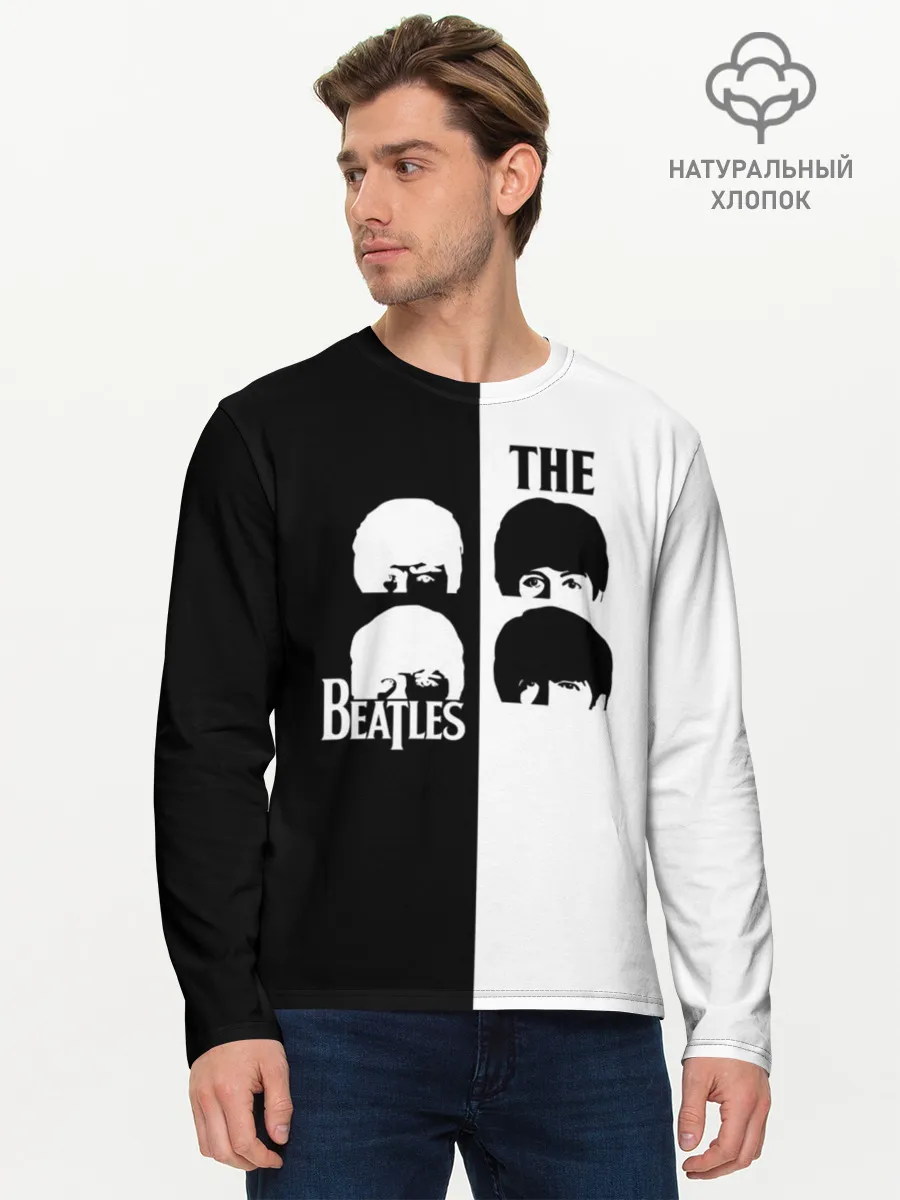 Мужской лонгслив базовый / The Beatles