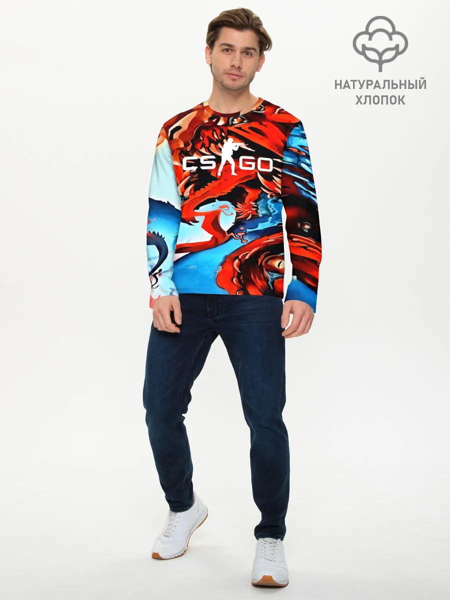 Мужской лонгслив базовый / CS GO Hyper Beast