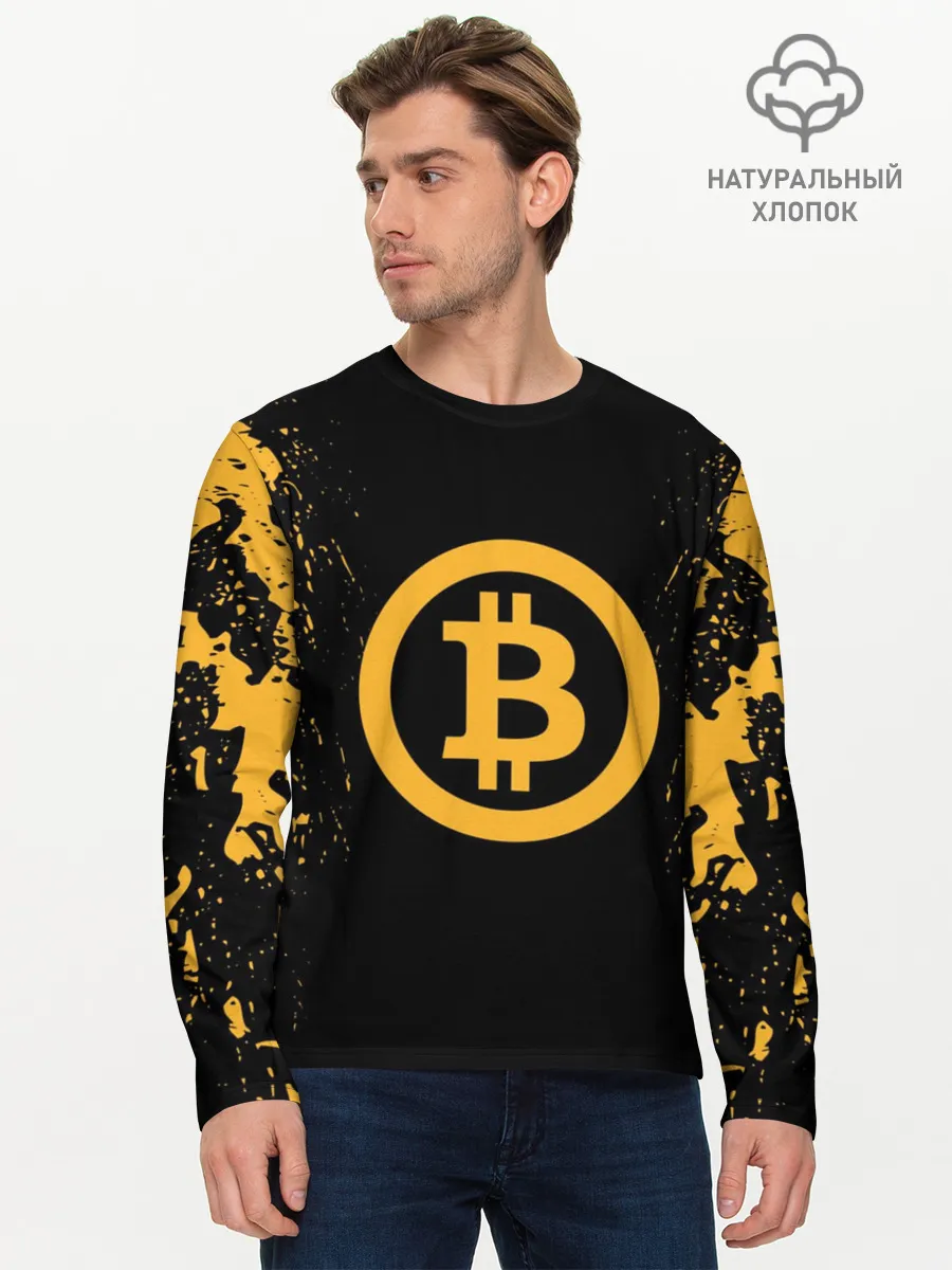 Мужской лонгслив базовый / БИТКОИН | BITCOIN