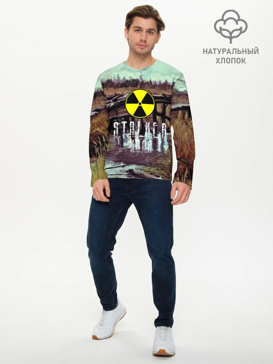Мужской лонгслив базовый / S.T.A.L.K.E.R КОЛЯ