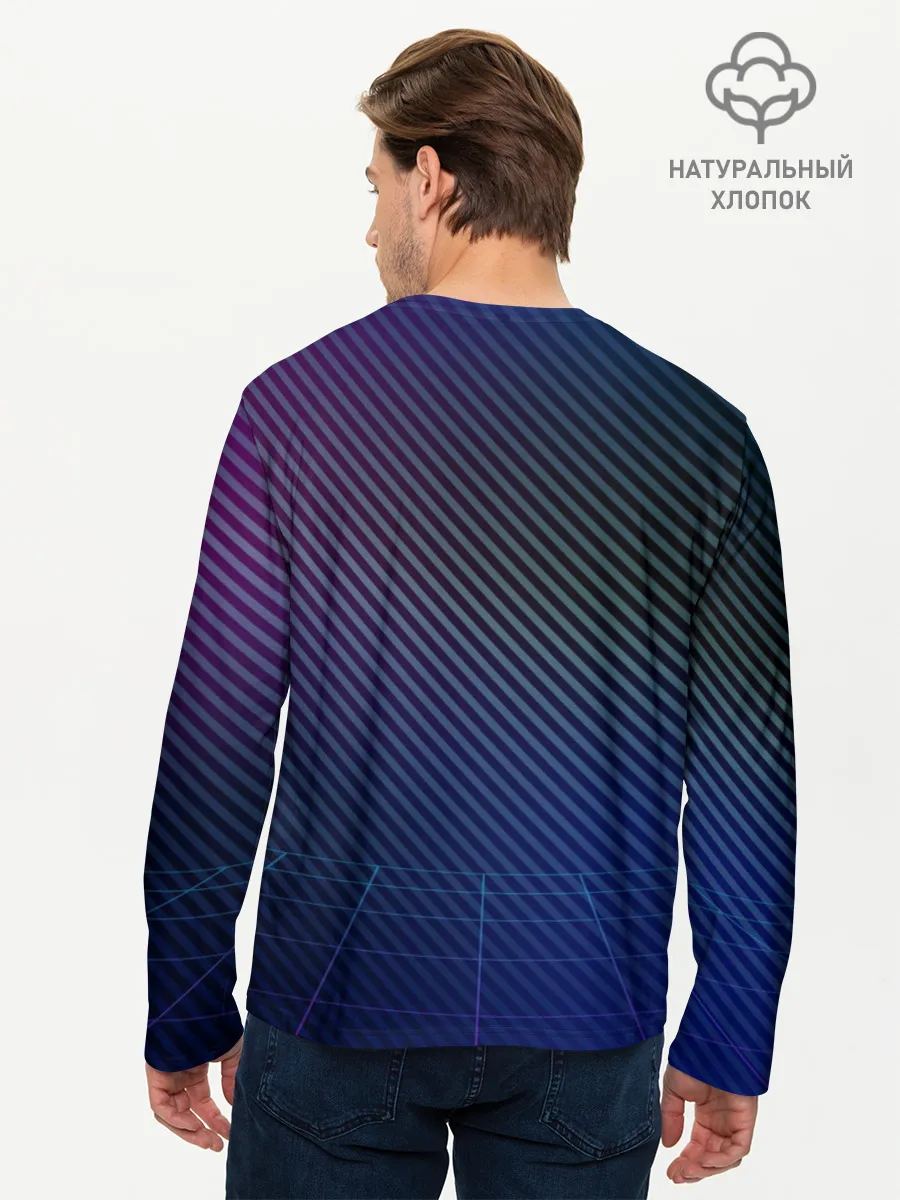 Мужской лонгслив базовый / Оставайся в 80-х