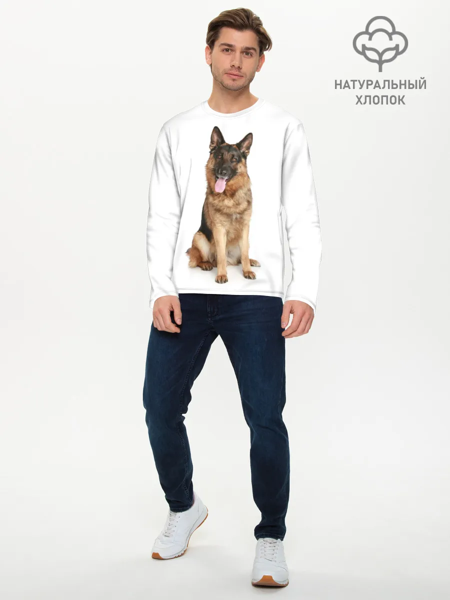 Мужской лонгслив базовый / Верный друг