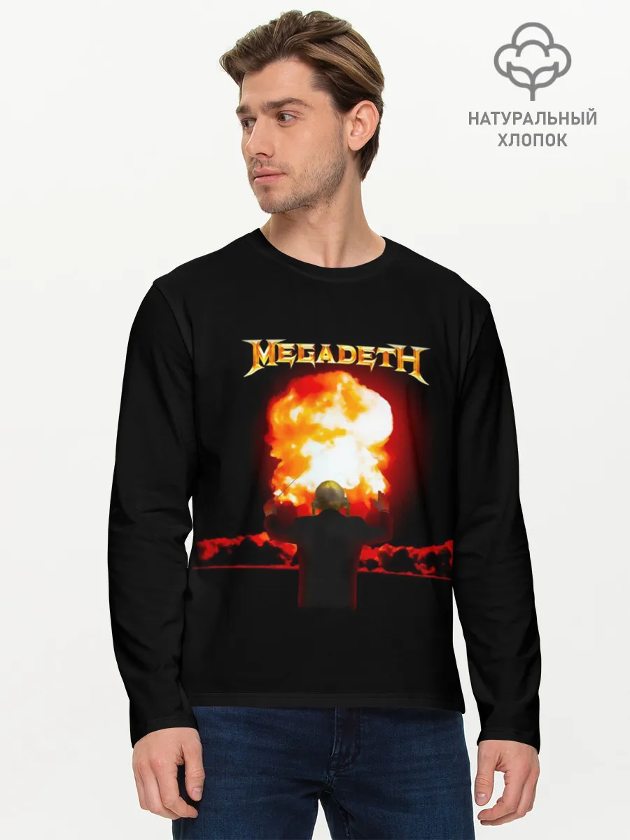 Мужской лонгслив базовый / Megadeth