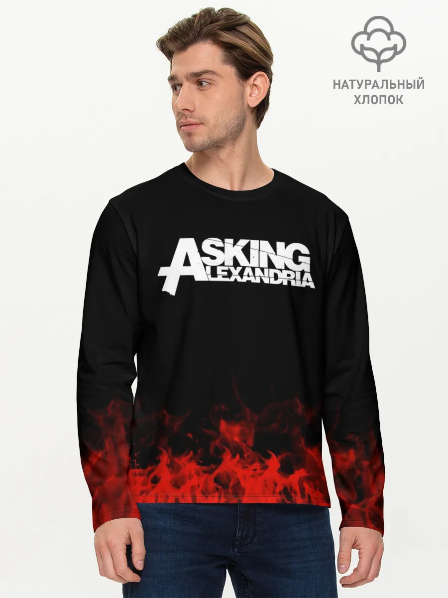 Мужской лонгслив базовый / Asking Alexandria