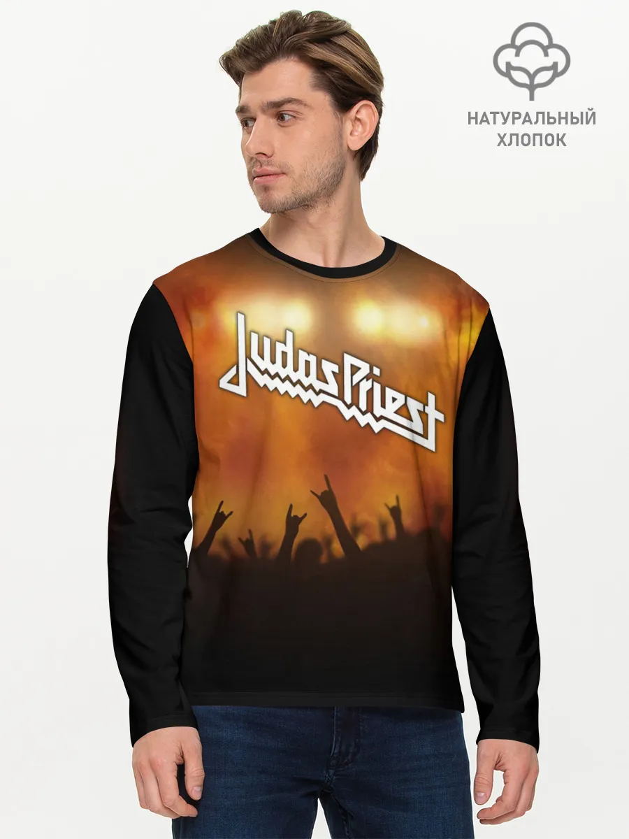 Мужской лонгслив базовый / Judas Priest