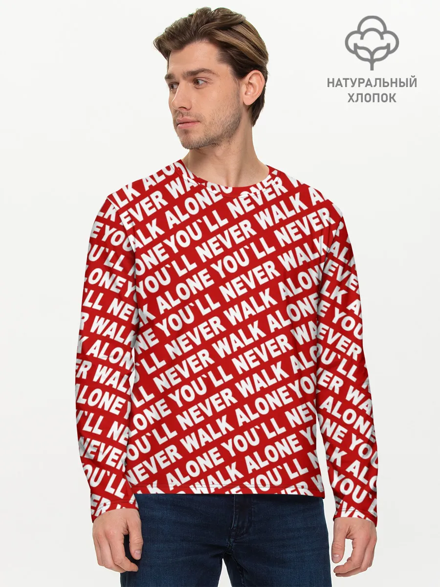 Мужской лонгслив базовый / YNWA красный