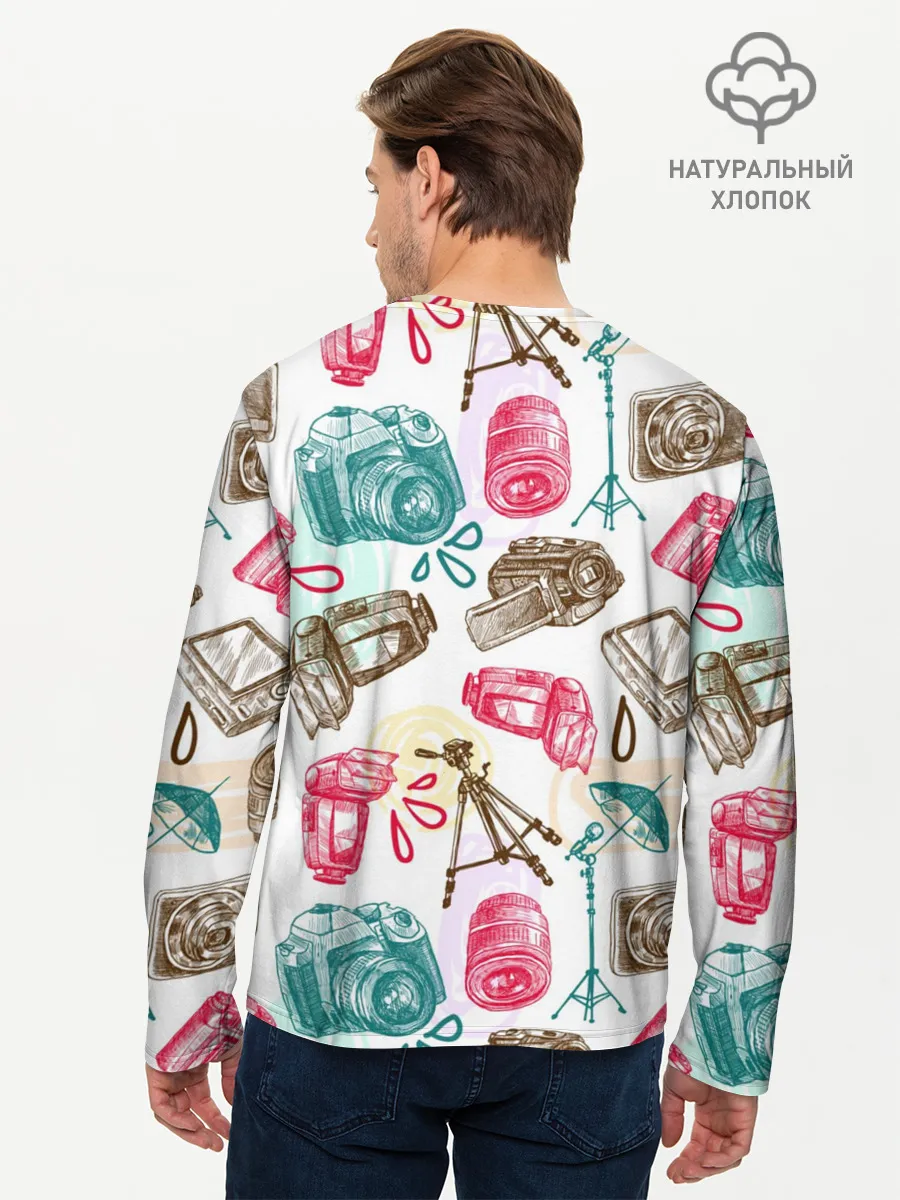 Мужской лонгслив базовый / Блогер