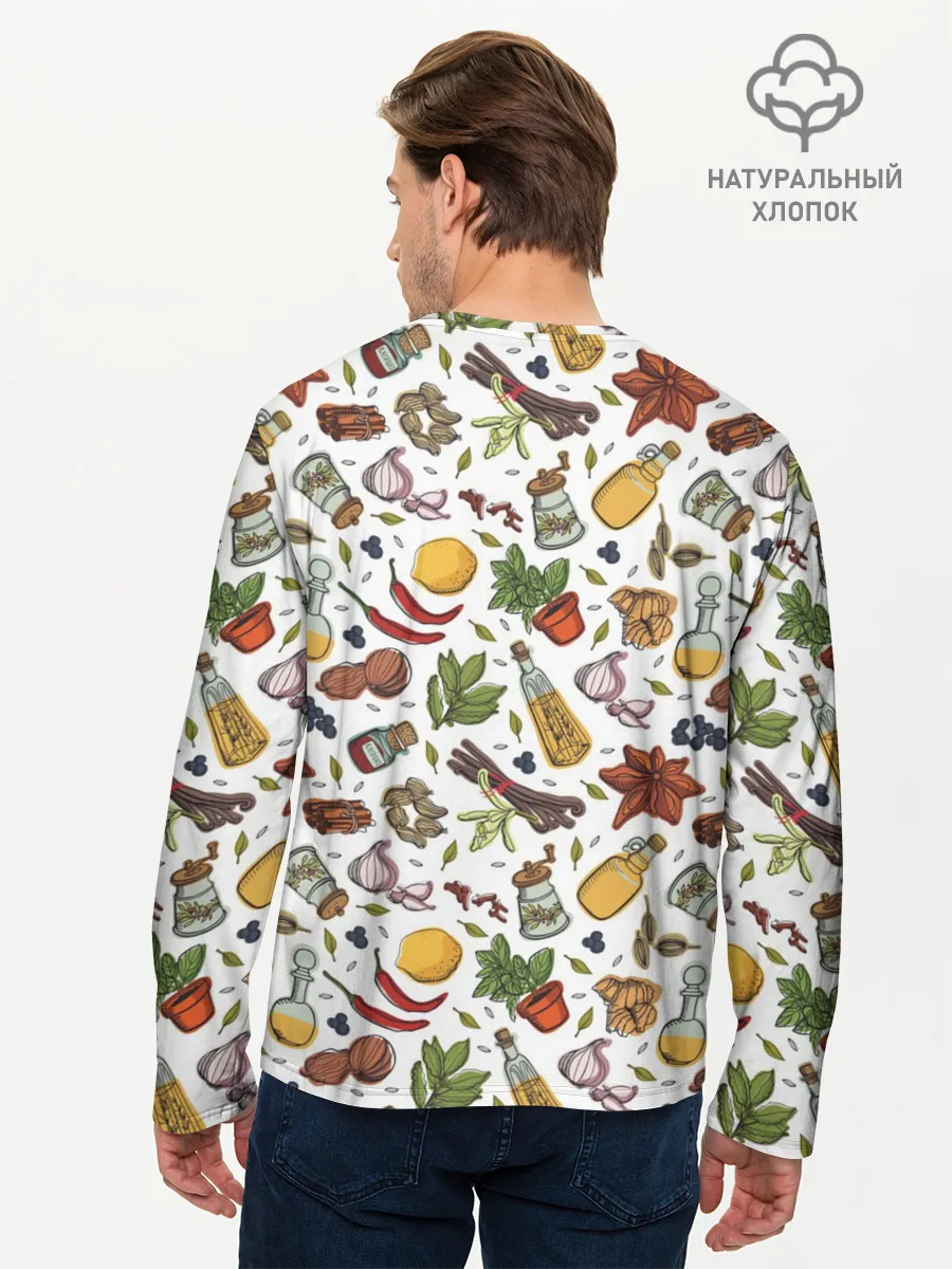 Мужской лонгслив базовый / Шеф 2