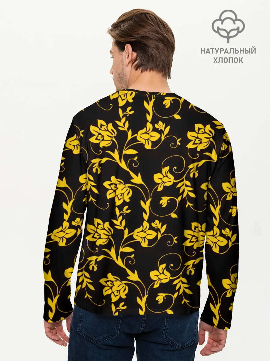 Мужской лонгслив базовый / Nirvana узоры