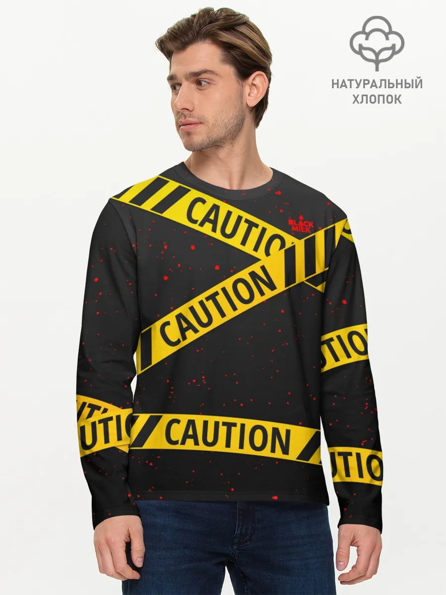 Мужской лонгслив базовый / Caution Style