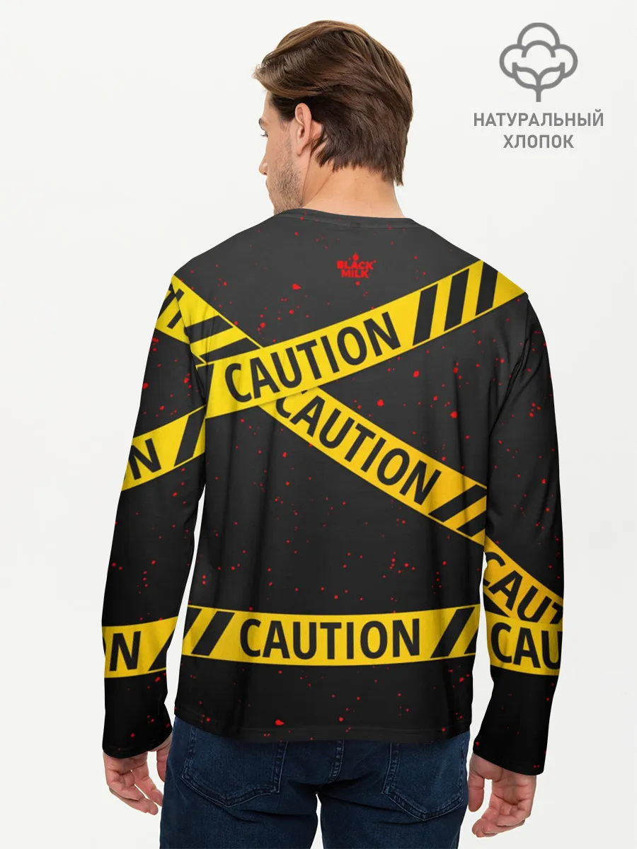 Мужской лонгслив базовый / Caution Style