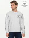 Мужской лонгслив базовый / MERCEDES BENZ CARBON