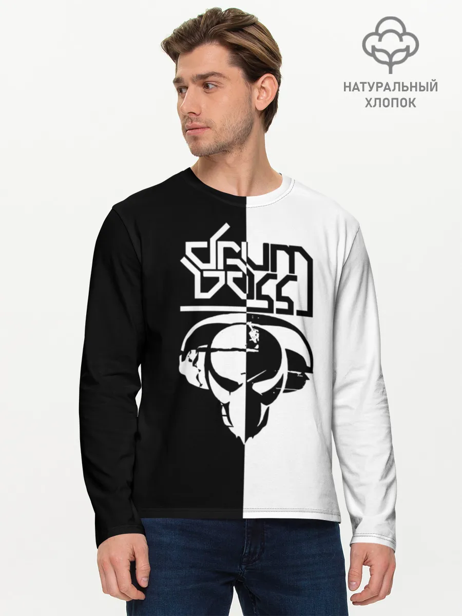 Мужской лонгслив базовый / Drum and bass