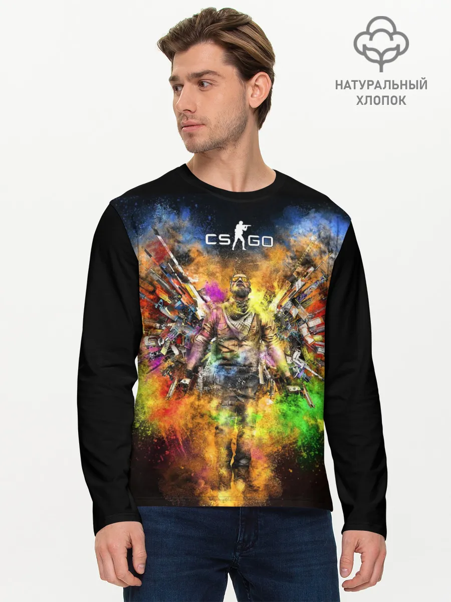 Мужской лонгслив базовый / CS GO