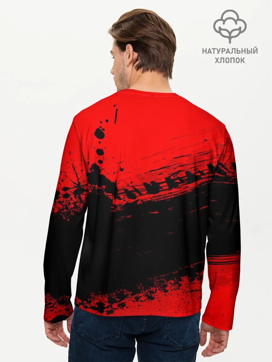 Мужской лонгслив базовый / Mitsubishi sport