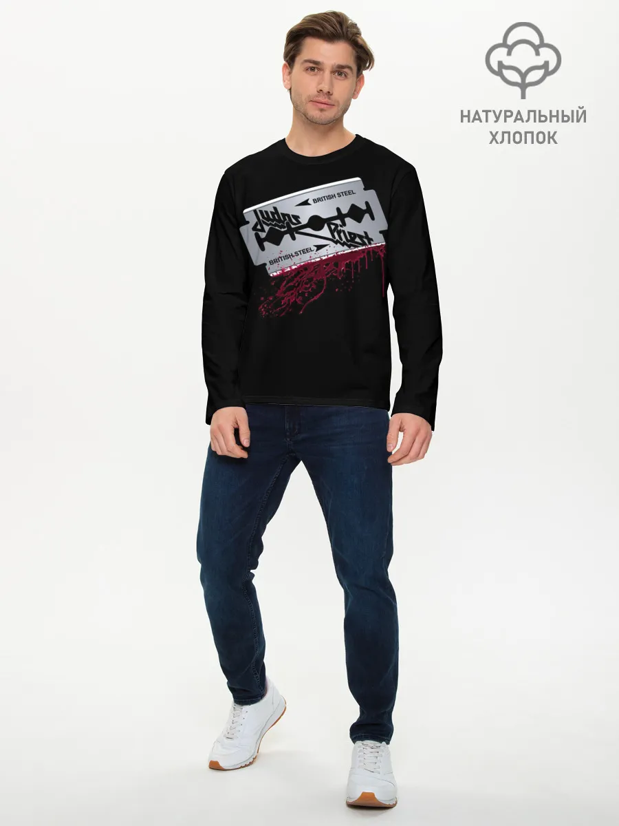 Мужской лонгслив базовый / Judas Priest