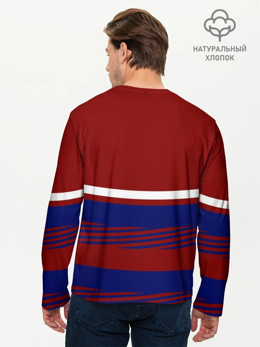 Мужской лонгслив базовый / Герб РФ