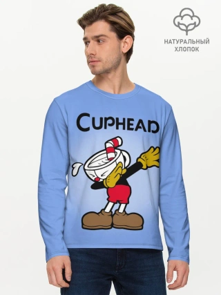 Мужской лонгслив базовый / Cuphead