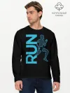 Мужской лонгслив базовый / RUN