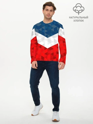 Мужской лонгслив базовый / Форма России
