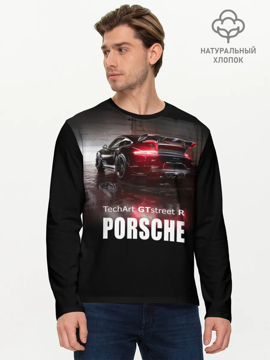 Мужской лонгслив базовый / Porsche GTstreet R