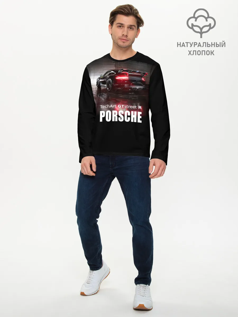 Мужской лонгслив базовый / Porsche GTstreet R