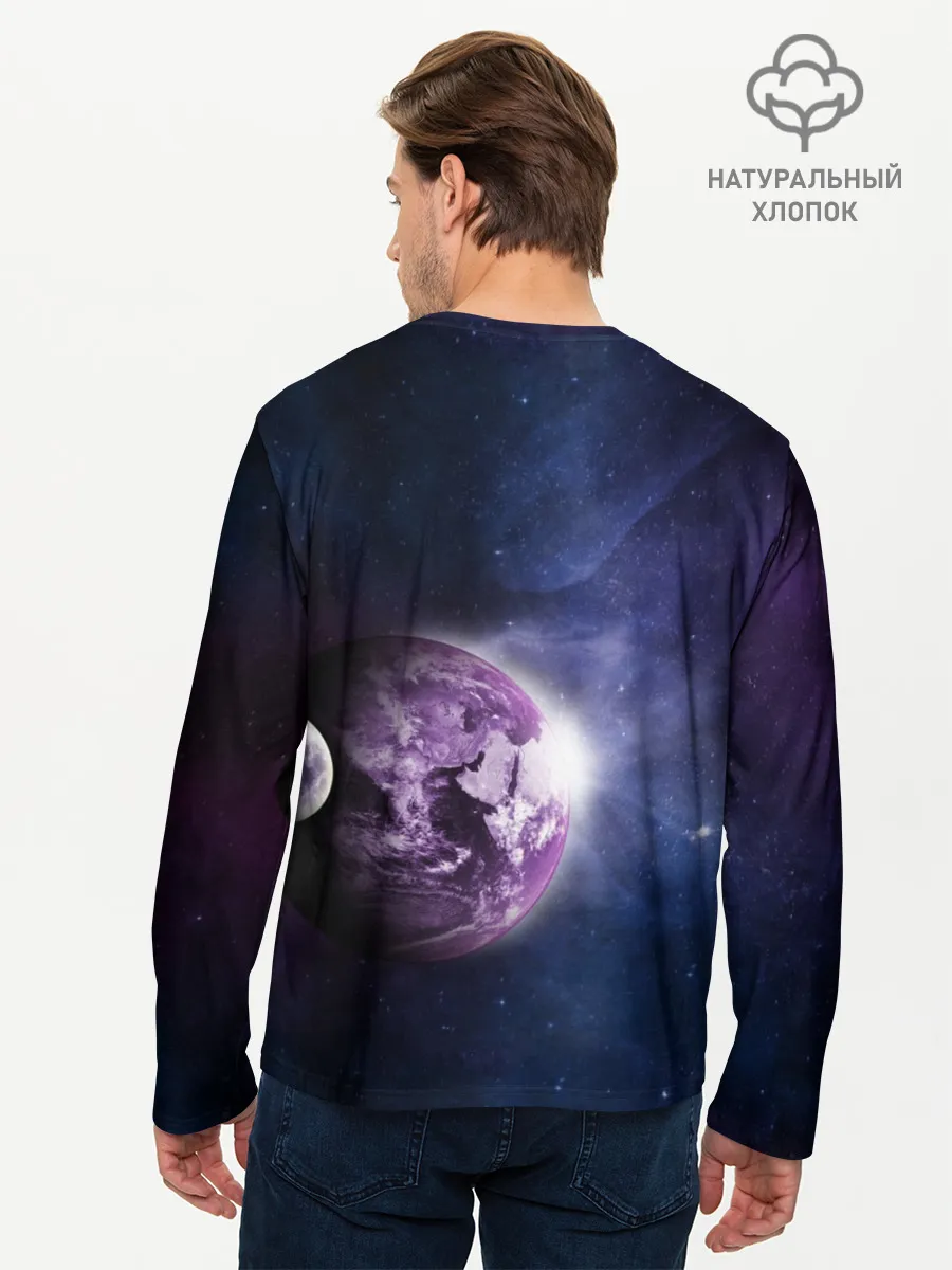 Мужской лонгслив базовый / На земле с 1974