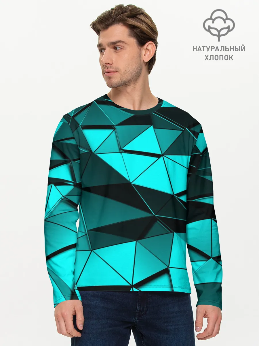 Мужской лонгслив базовый / Metalic collection