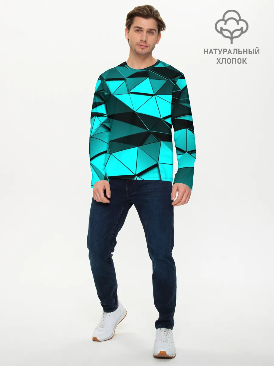 Мужской лонгслив базовый / Metalic collection