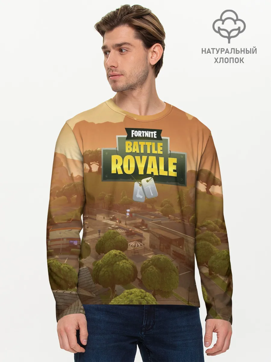 Мужской лонгслив базовый / Fortnite Battle Royale