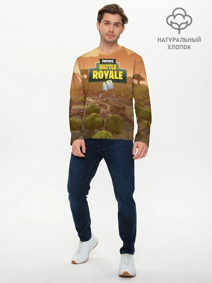 Мужской лонгслив базовый / Fortnite Battle Royale