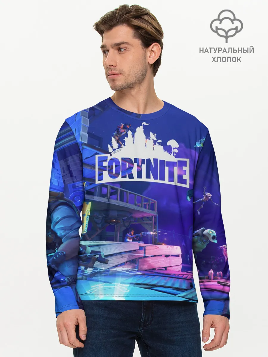 Мужской лонгслив базовый / Fortnite