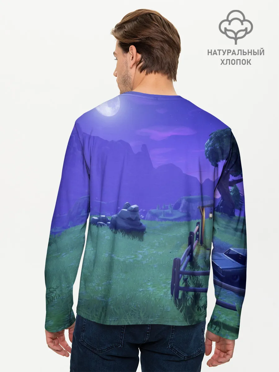 Мужской лонгслив базовый / Fortnite Night
