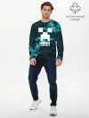 Мужской лонгслив базовый / Иван в стиле Minecraft
