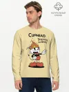 Мужской лонгслив базовый / Cuphead